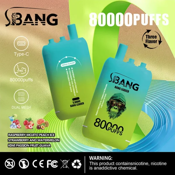 Bang Leader 80000 Puffs 3w1 - zdjęcie produktu i warianty smakowe