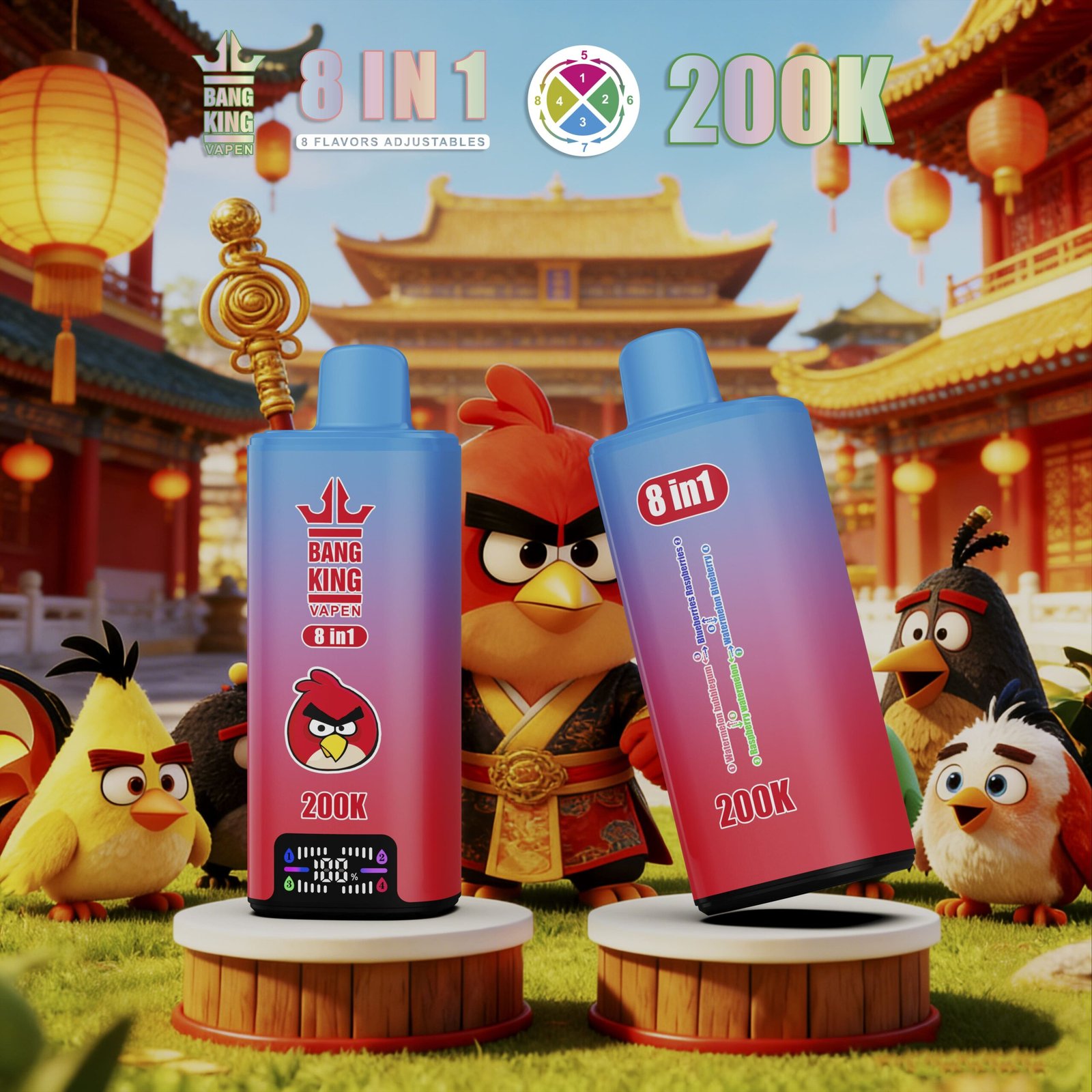 Bang King 200K 8w1 - zdjęcie produktu i warianty smakowe