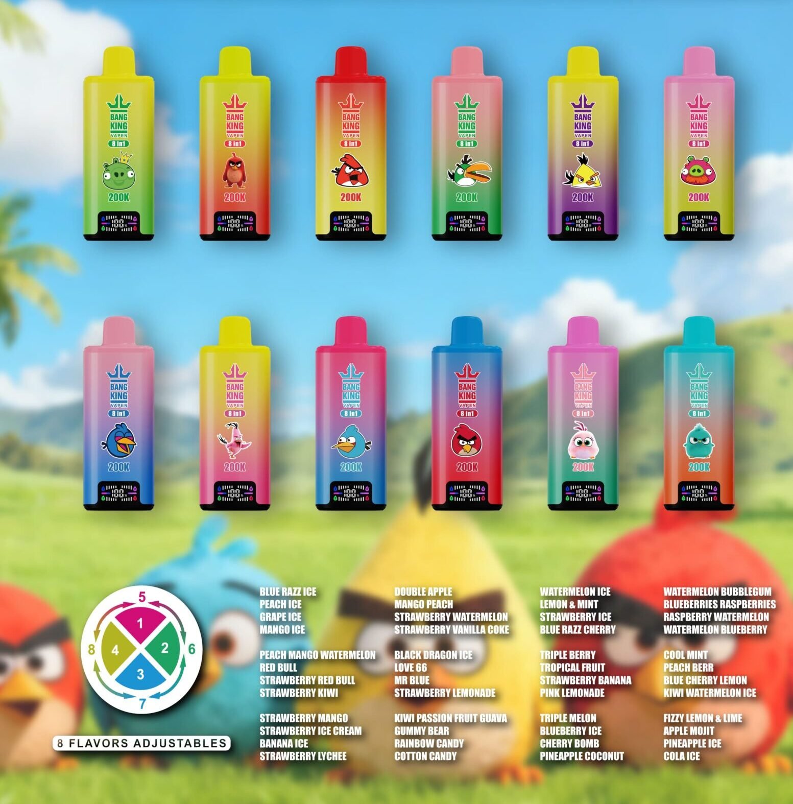 Bang King 200000 Puffs 8In1 Vape 8 Worlds 8 Flavors 200K Power 15 Scaled 1 E1776928141951