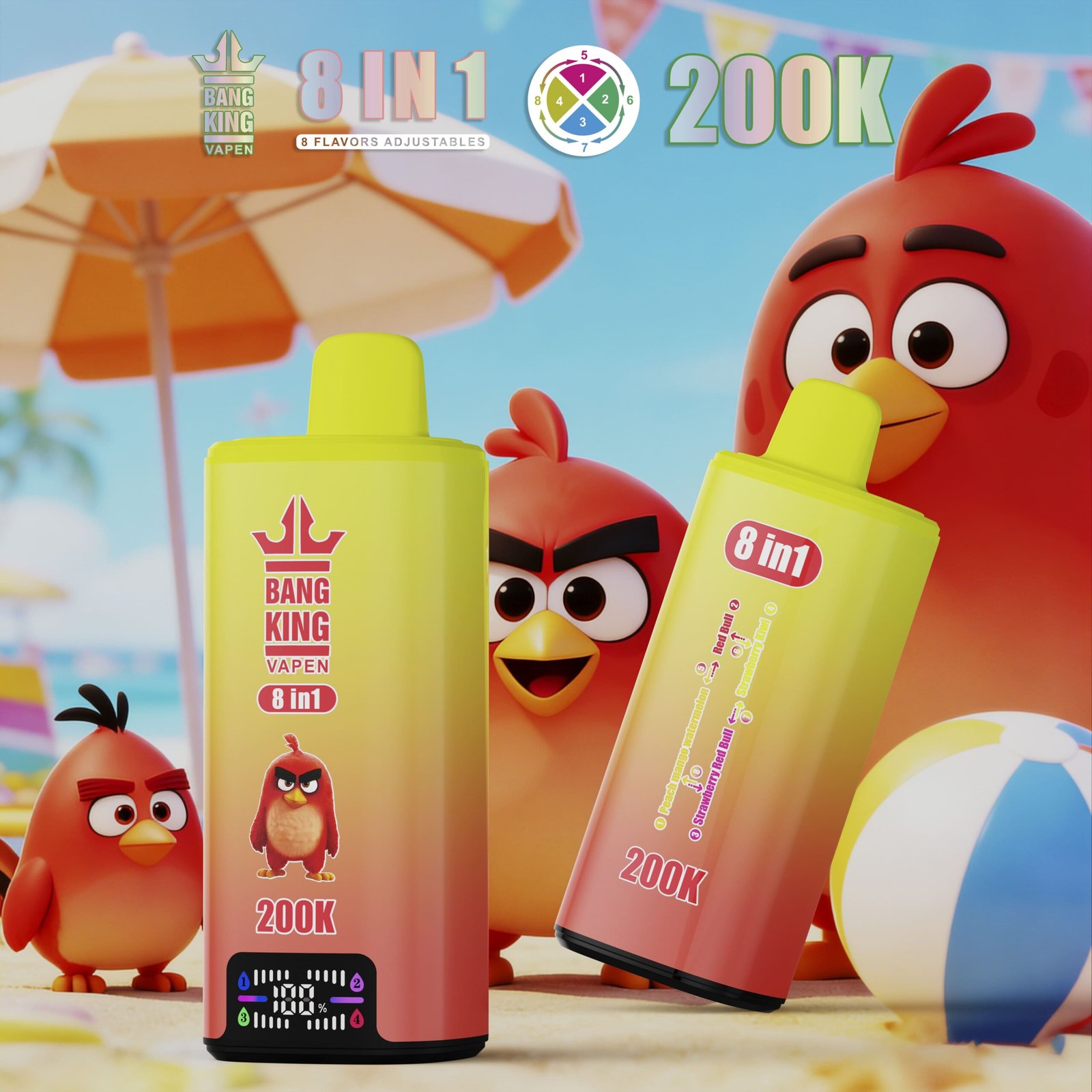 Bang King 200K 8w1 - zdjęcie produktu i warianty smakowe