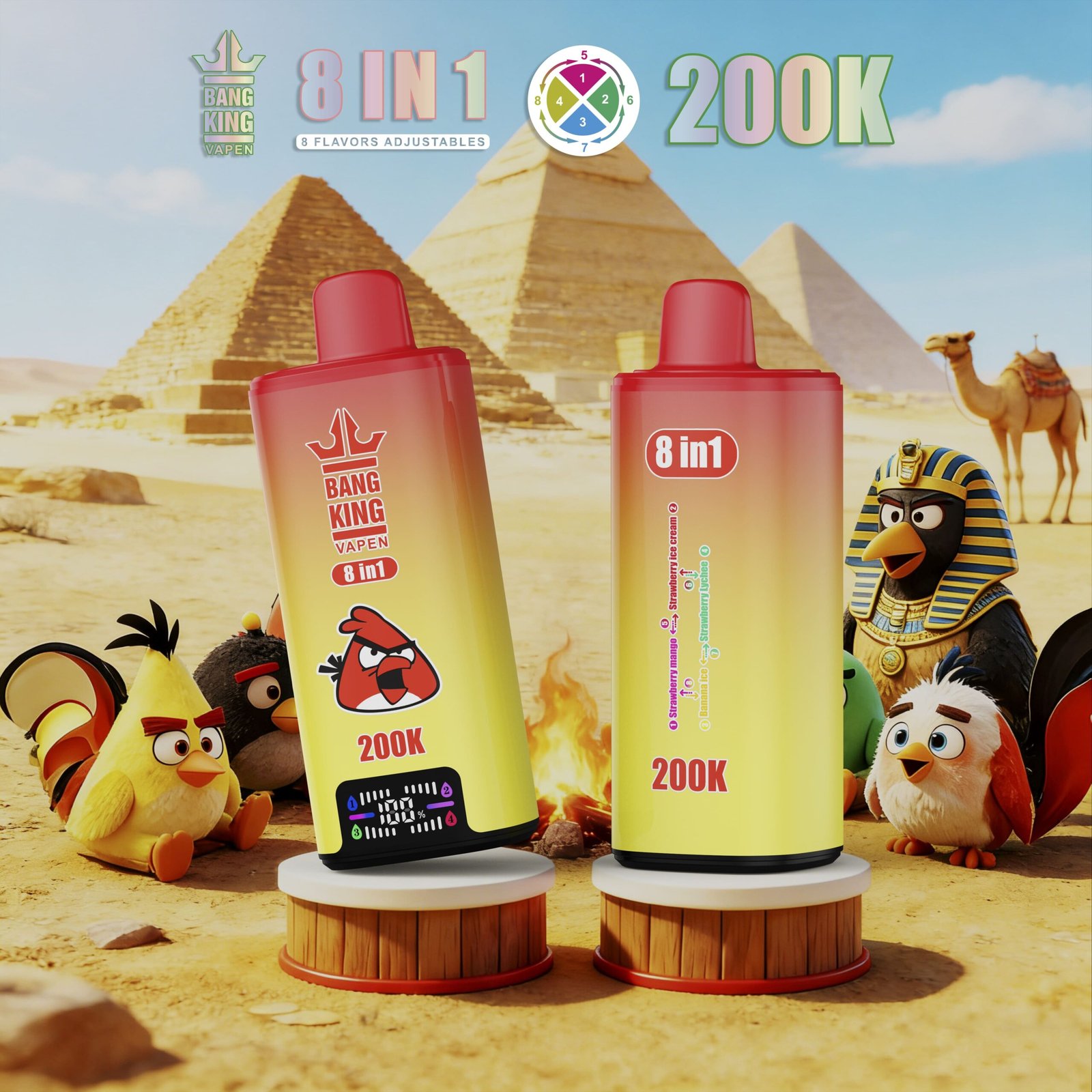 Bang King 200K 8w1 - zdjęcie produktu i warianty smakowe