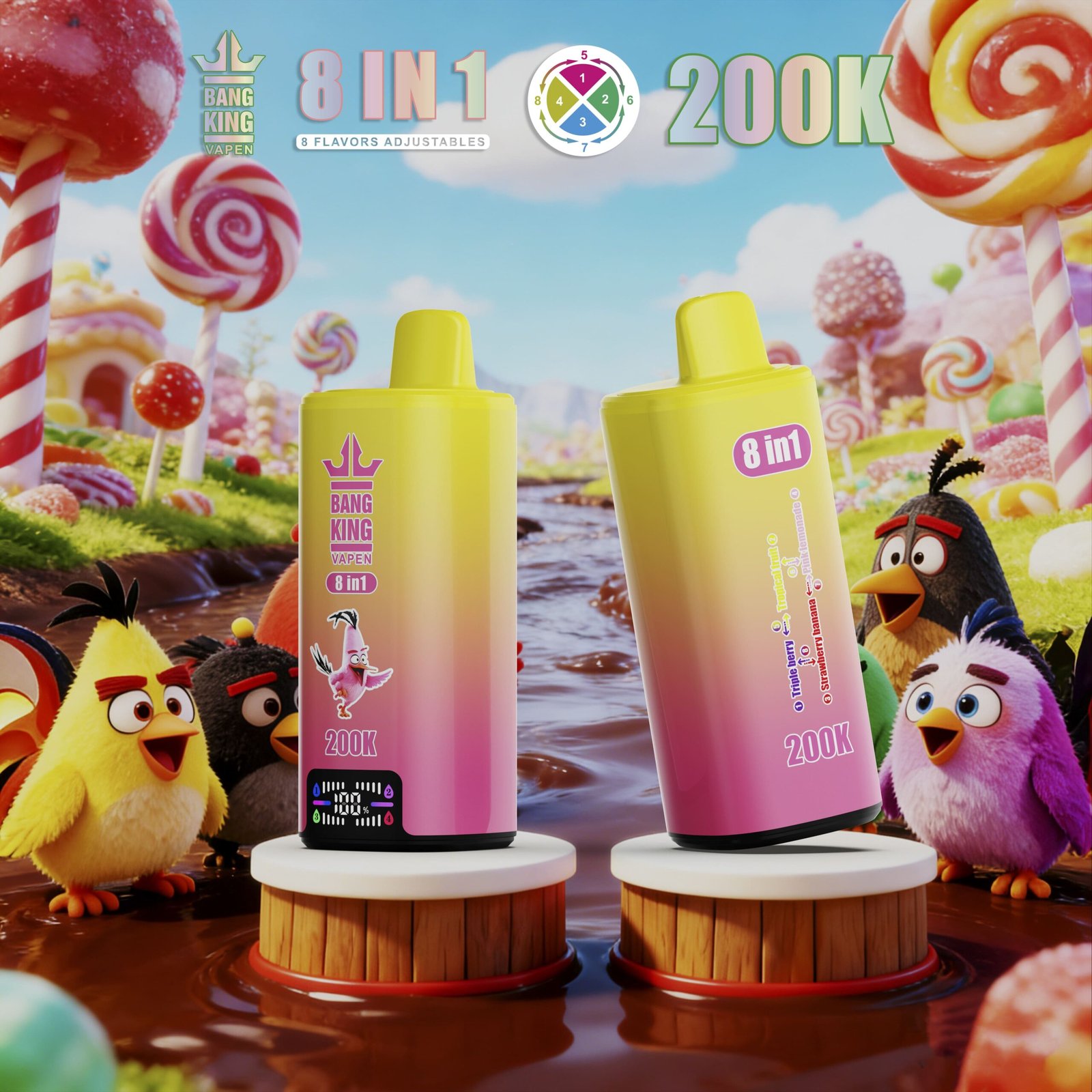 Bang King 200K 8w1 - zdjęcie produktu i warianty smakowe
