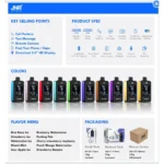 JNR Media Max 40000 Puffs - zdjęcie produktu i warianty smakowe