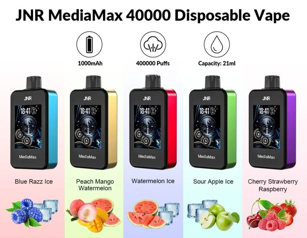 Jnr Mediamax 40000 Disposable Vape Detailed Image